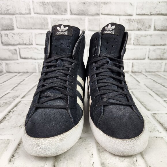 Adidas Basket Profi Hi Women's Sz 9 Black Hidden Wedge Heel Sneaker Shoe G95650 - Picture 2 of 10